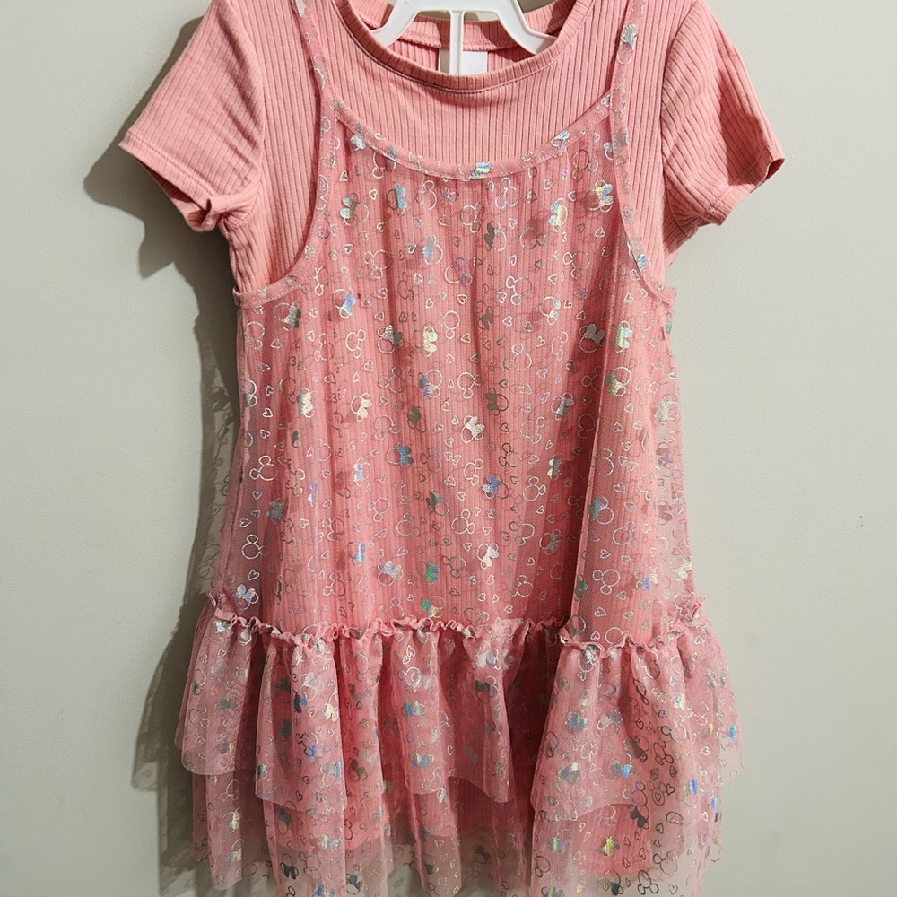 Disney jumping beans Pink Glittery Kids Dress